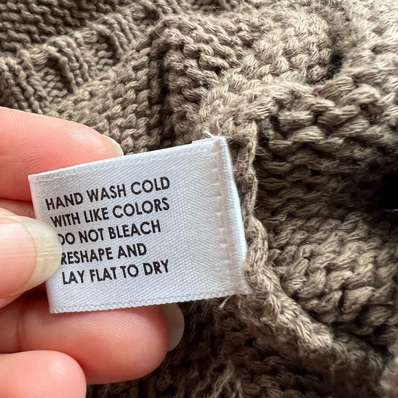 White + Warren Brown Knit Sweater - Picture 4 of 4